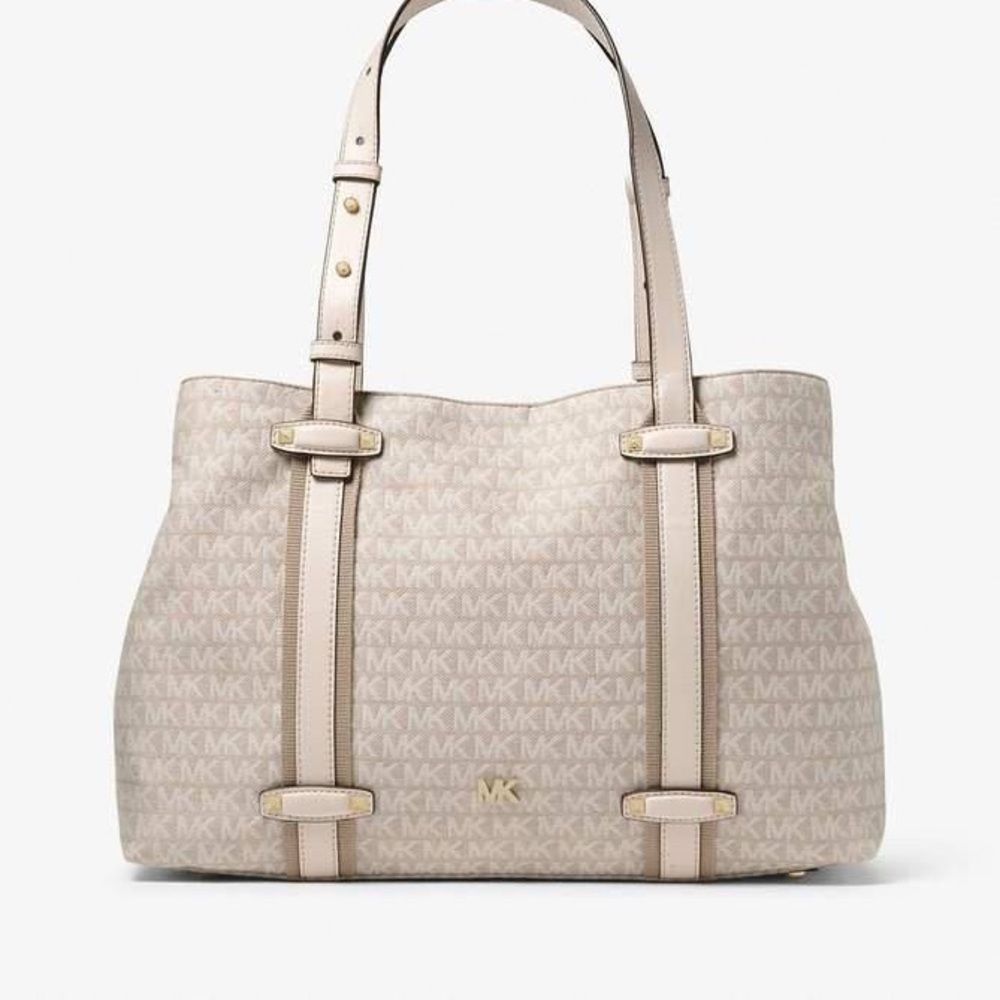Michael Kors Large Logo Jacquard Griffin Tote
